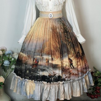 Winter Sunset Lolita Skirt SK (LSK09)